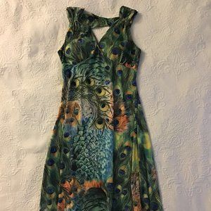 Peacock Swing Dress